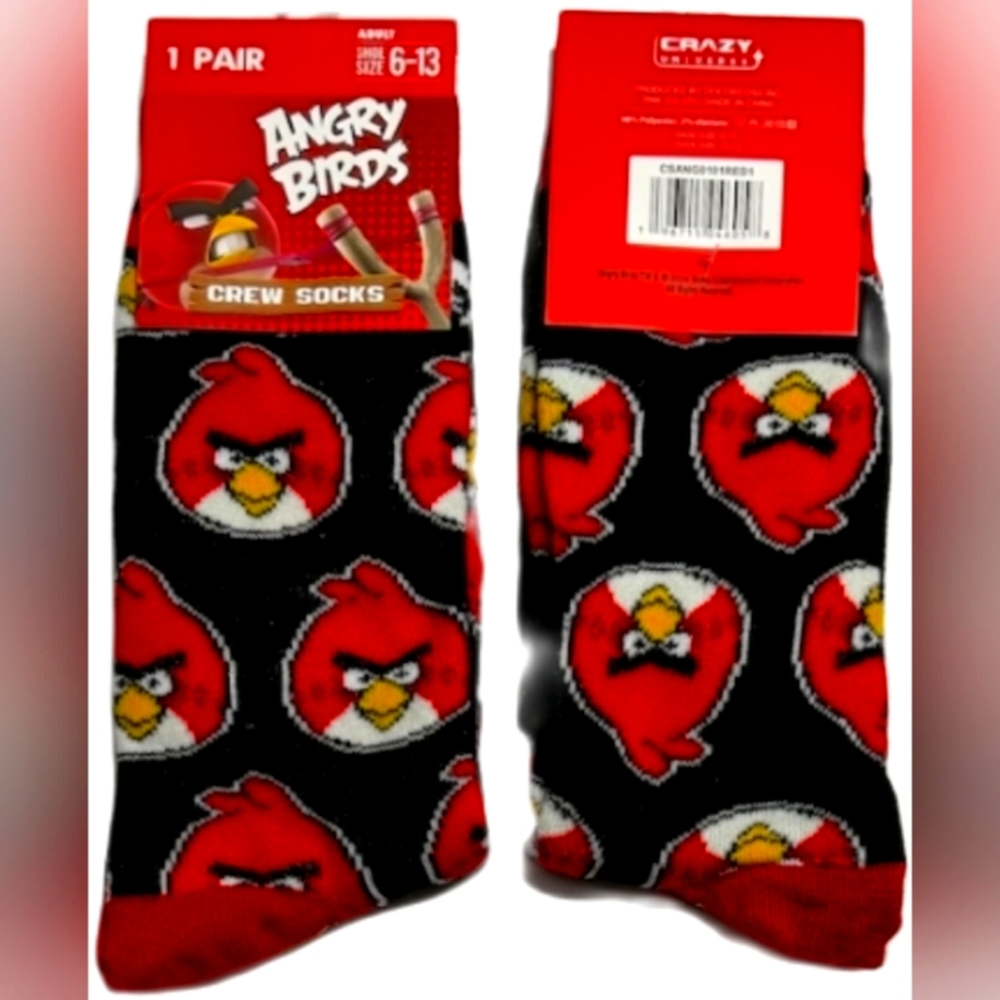 Angry birds novelty socks